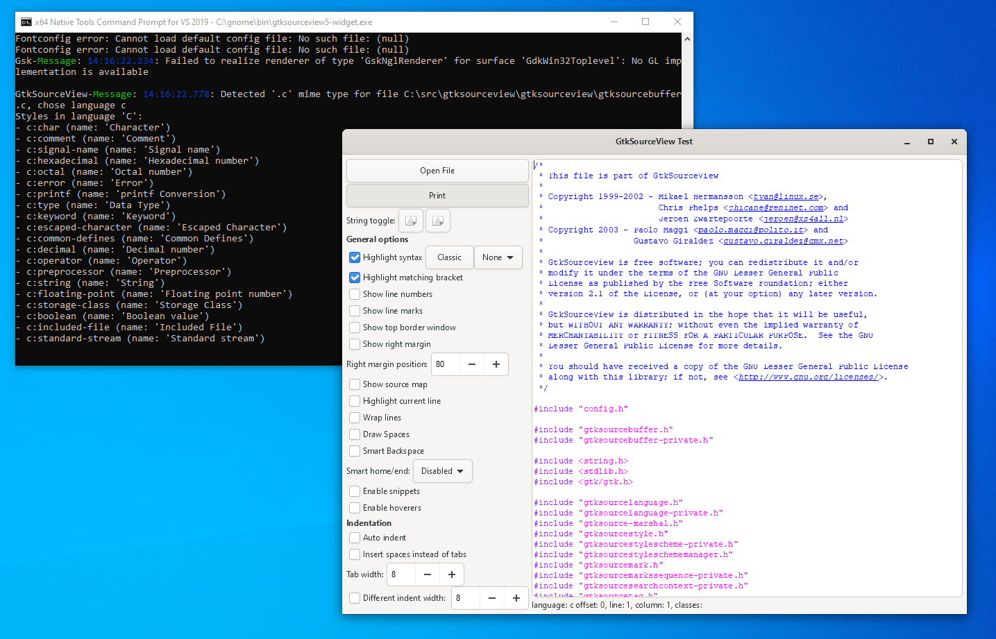 Collabora - GtkSourceView Test